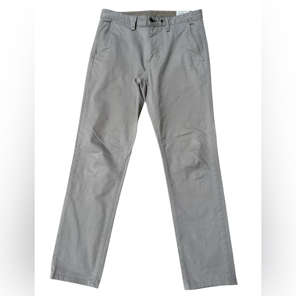 Rag & Bone Fit 2 Cotton Twill Chino (Style M1723O060) – Drizzle, Men’s 32 - Picture 4 of 11